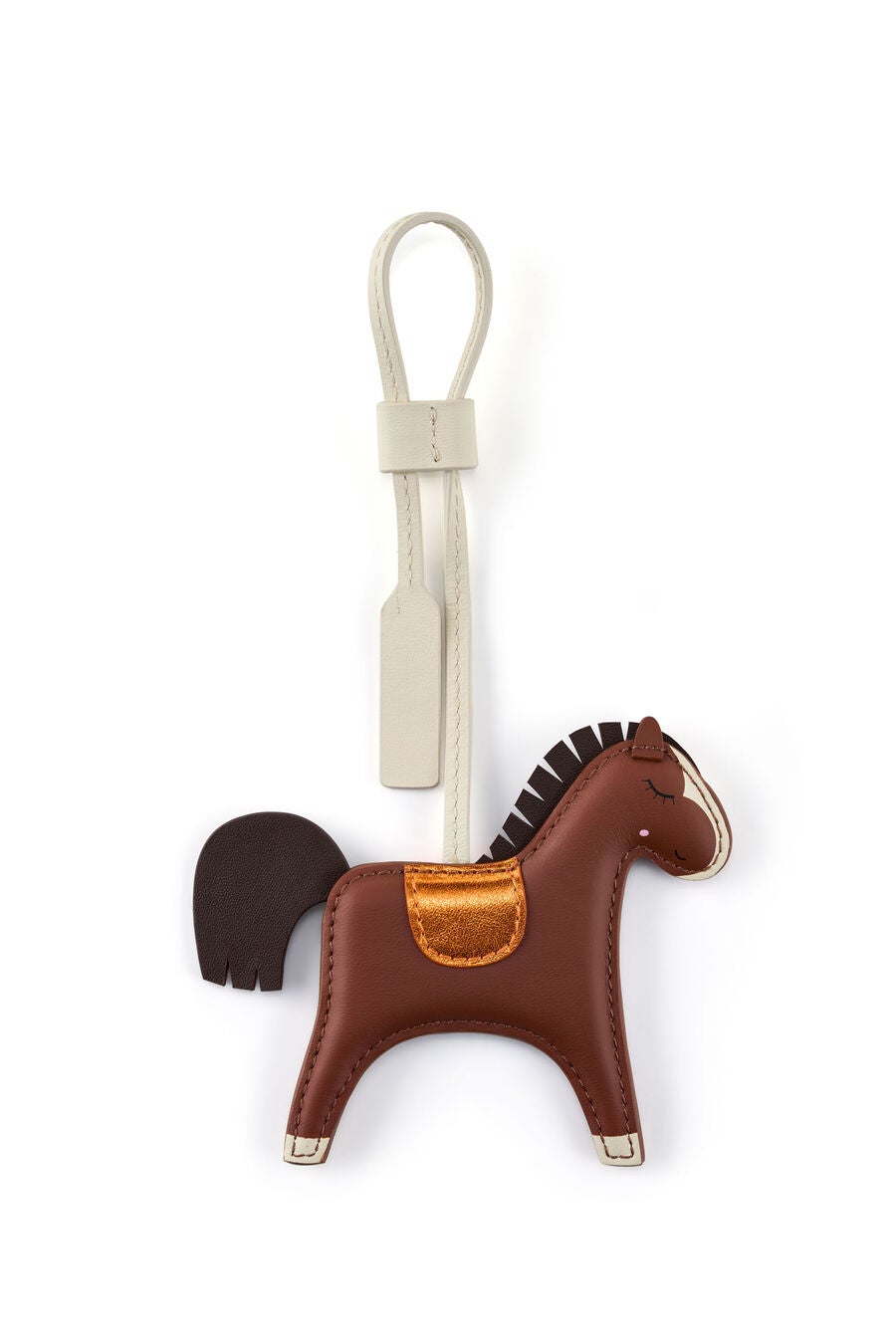 TRAVEL ESSENTIALS LEATHER CHARM HORSE
