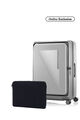 Zipprix FT Large Silver + Travel Essential Laptop Sleeve Black    