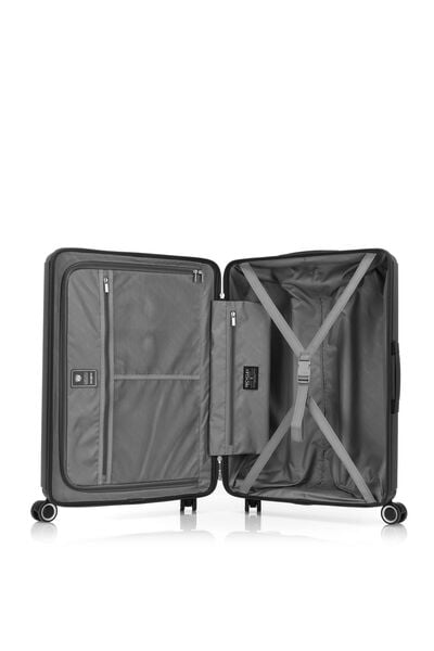 Samsonite Koper Hardcase Straren 2Pcs Set (24,28 Inch) - Black + Luggage Cover