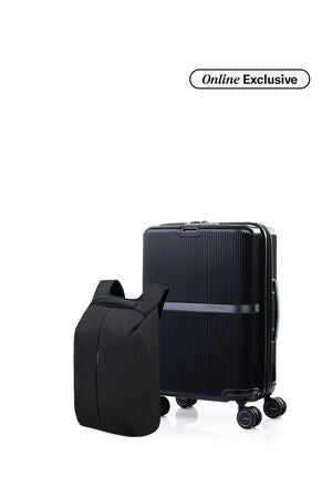 Bundle for Him Minter Cabin Black + Securipak 2.0            Backpack Black