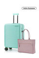 Samsonite Bundle Set Koper Toiis Blossom Cabin Soft Mint + Prudence Eco Tote Rose Taupe