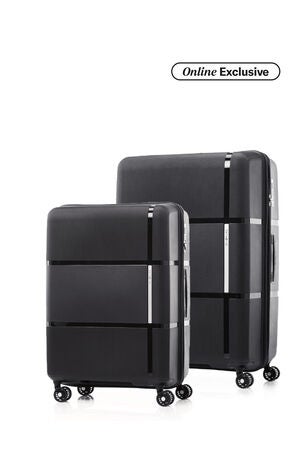 Samsonite Koper Hardcase Interlace V2 2Pcs Set (24,30 Inch) - Black