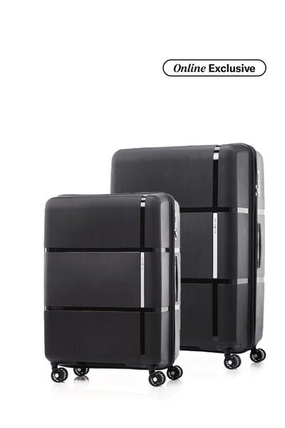 Samsonite Koper Hardcase Interlace V2 2Pcs Set (24,30 Inch) - Black