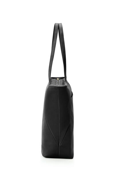 Valerie Tote Bag W Zipper Black + Travel Essential Laptop Sleeve Iceberg Green   