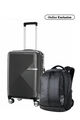 Samsonite Bundle Set Koper Volant Cabin Black + Locus Eco Backpack Black