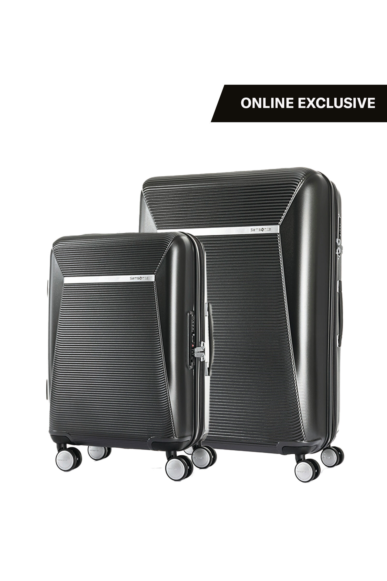 Luggage Enwrap 2Pcs Set 20 28 Inch Black