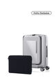 Zipprix FT Cabin Silver + Travel Essential Laptop Sleeve Black    