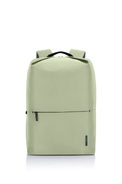 Lite-Geo Backpack Light Green + Travel Essential Laptop Sleeve Black      