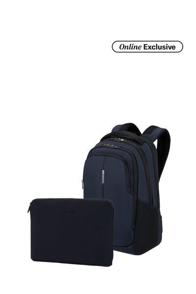 Guardit 3.0 Backpack M Blue + Travel Essential Laptop Sleeve Black 