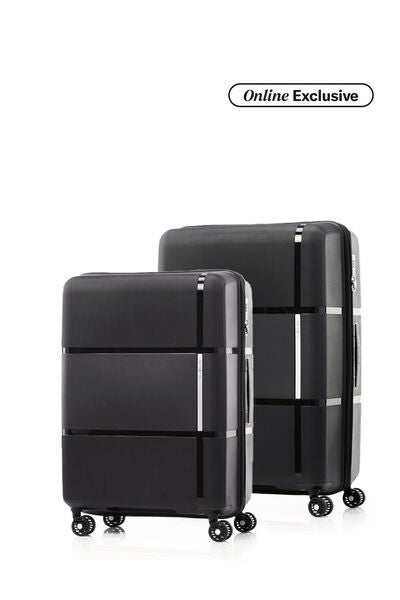 Samsonite Koper Hardcase Interlace V2 2Pcs Set (24,28 Inch) - Black