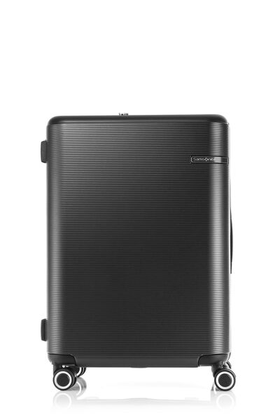 Samsonite Koper Hardcase Straren 2Pcs Set (24,28 Inch) - Black + Luggage Cover