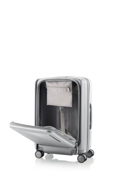 Zipprix FT Cabin Silver + Travel Essential Laptop Sleeve Black    