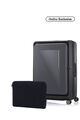 Zipprix FT Large Gun Metal + Travel Essential Laptop Sleeve Black      