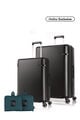 Samsonite Koper Hardcase Straren 2Pcs Set (24,28 Inch) - Black + Luggage Cover