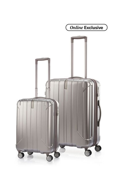 Samsonite Koper Hardcase Niar 2Pcs Set (20,24Inch) - Matt Silver