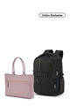 Samsonite Bundle Set Biz2Go Backpack Black + Prudence Eco Tote Rose Taupe