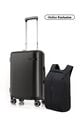 Samsonite Bundle Set Koper Straren Cabin Matte Black + Securipack 2.0 Backpack Black