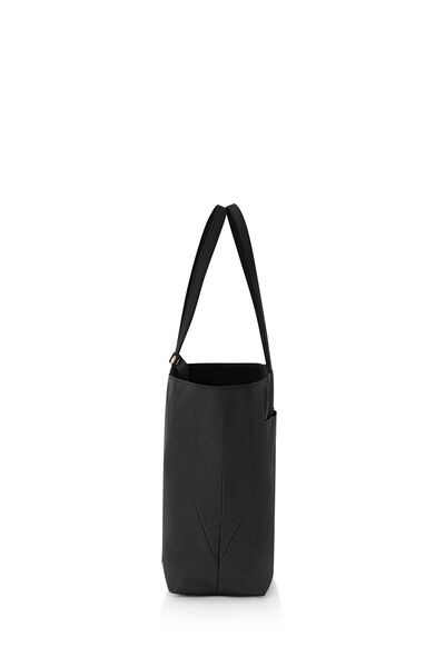 Valerie Tote Bag Black + Travel Essential Laptop Sleeve Iceberg Green   